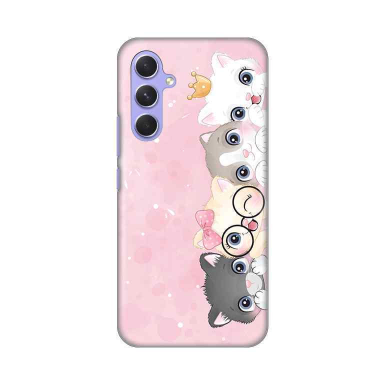 Maska za Samsung A54 5G silikon Print Pink cats