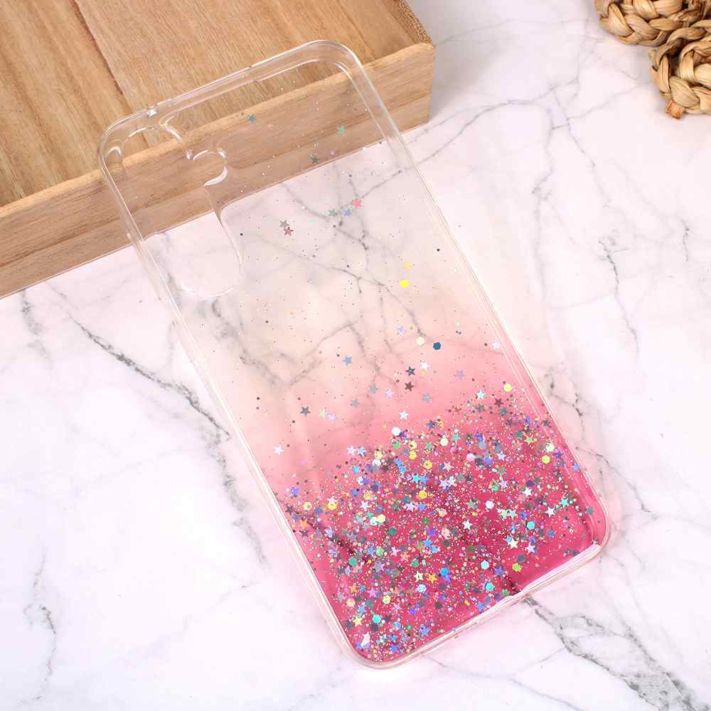 Maska za Samsung A55 5G silikon Glitter roze