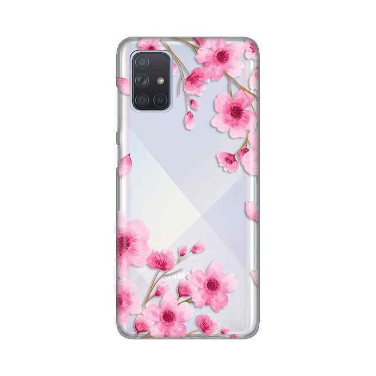 Maska za Samsung A71 silikon Print Rose flowers