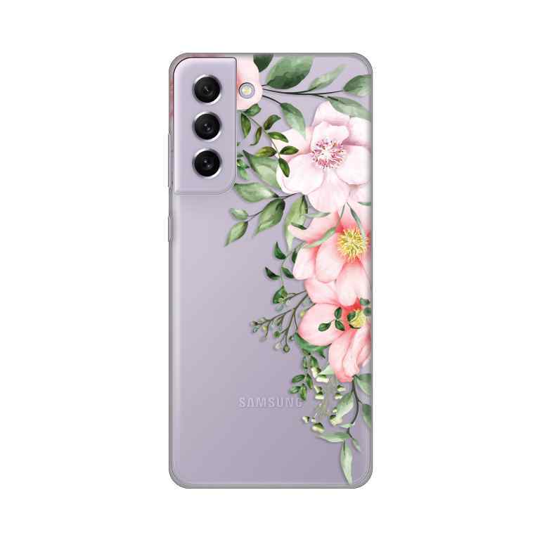 Maska za Samsung S21 FE silikon Print Gentle Rose Pattern