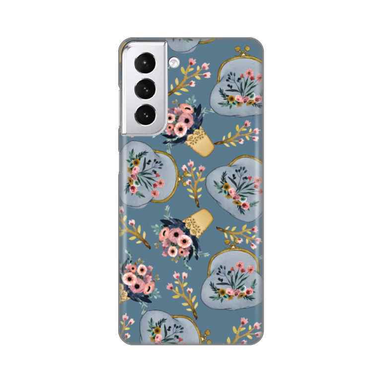 Maska za Samsung S21 silikon Print Retro Blue