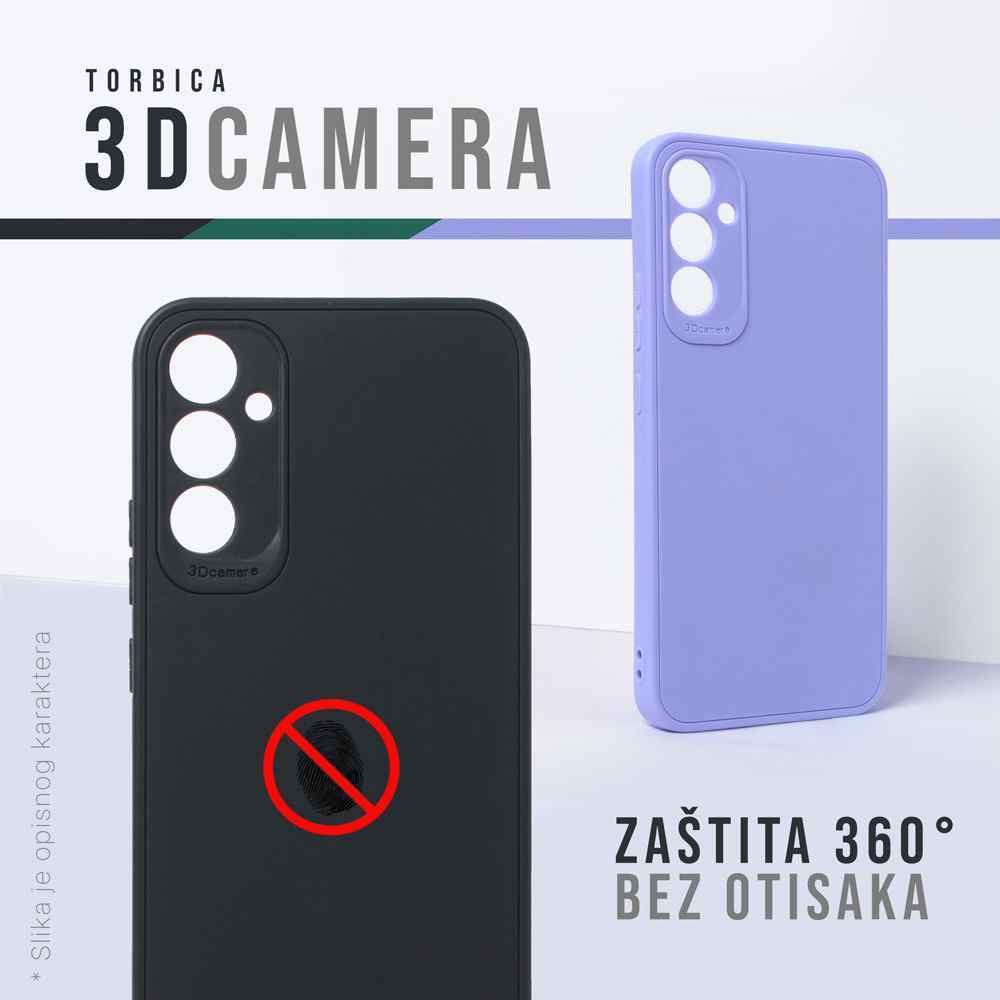 Maska za Samsung S23 Plus 5G 3D Camera ljubicasta