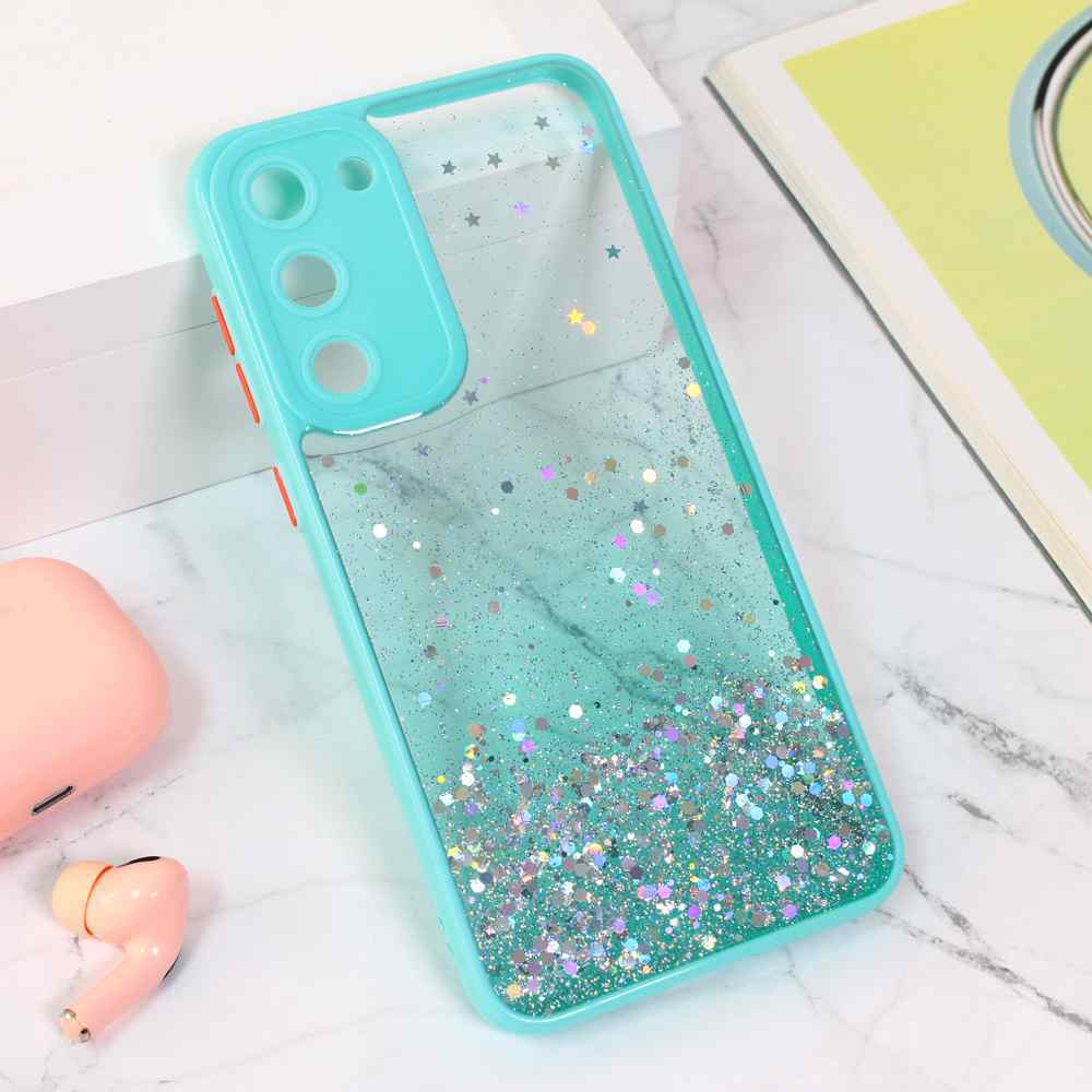 Maska za Samsung S23 Plus 5G Frame Glitter mint