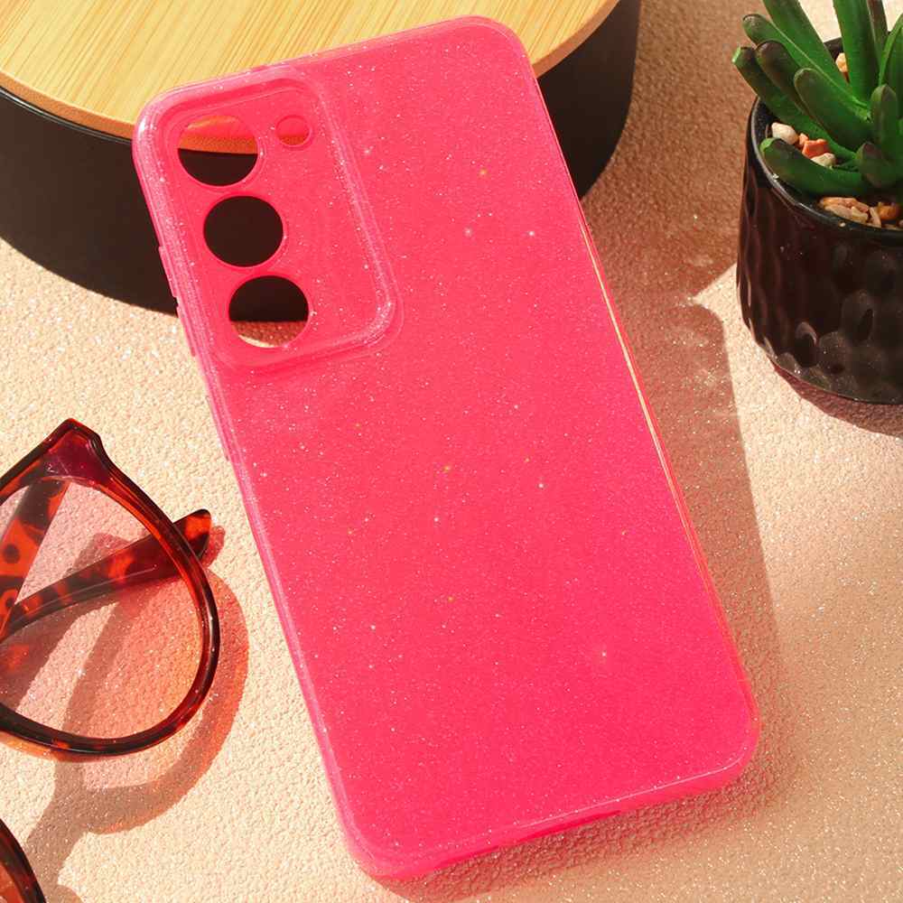 Maska za Samsung S23 Plus 5G Sparkle Dust pink