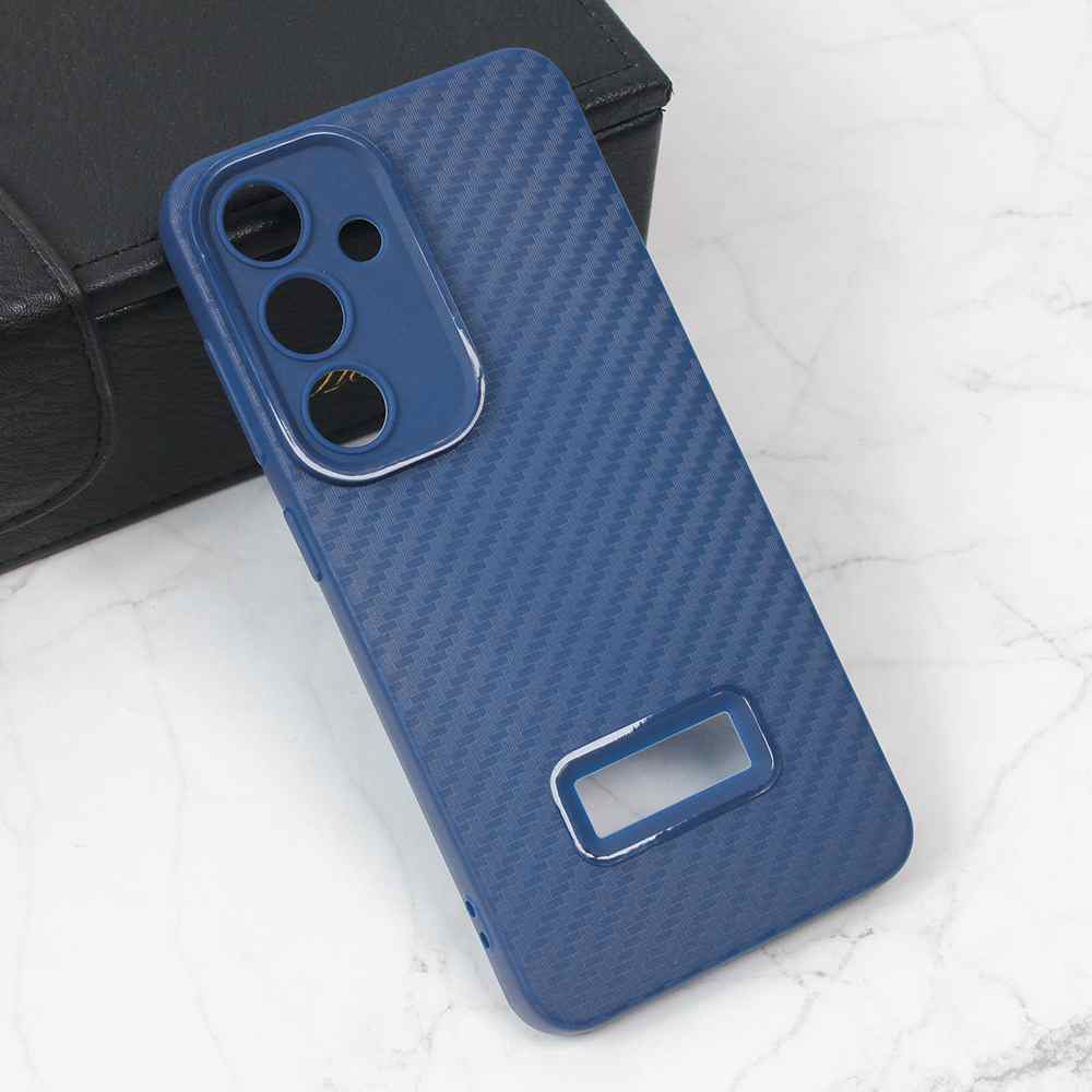 Maska za Samsung S24 Carbon Stripe plava