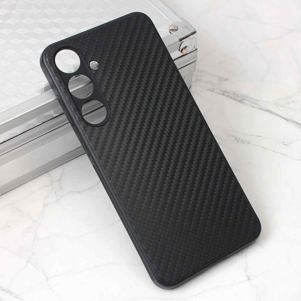 Maska za Samsung S24 Plus Carbon fiber crna