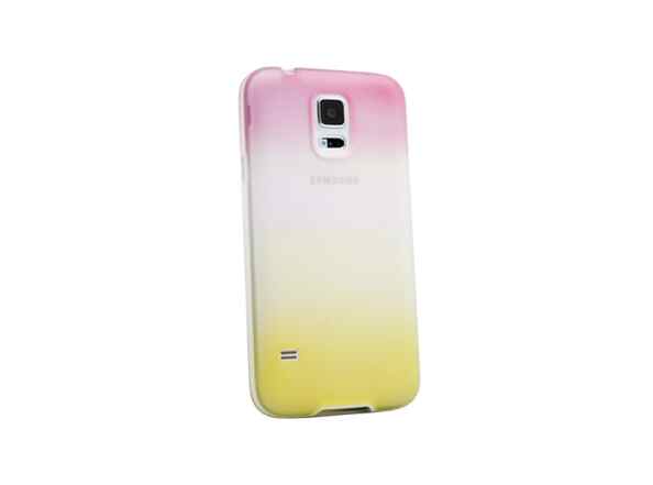 Maska za Samsung S4 Rainbow roze-zuta