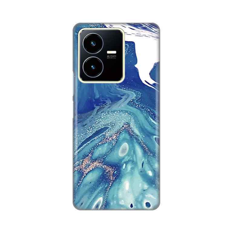 Maska za Vivo Y22s/Y35 silikon Print Blue Marble