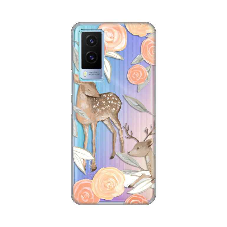 Maska za Vivo Y71T silikon Print Flower Deer