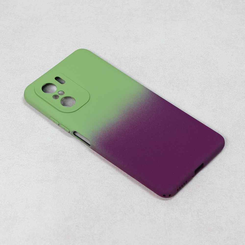 Maska za Xiaomi Poco F3/Mi 11i Double Color zeleno-ljubicasta