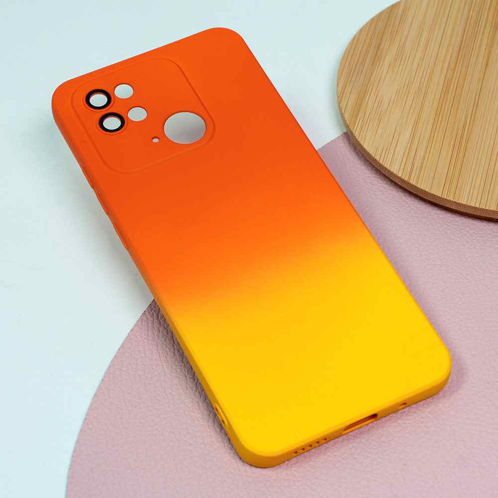 Maska za Xiaomi Redmi 10C Rainbow Spring narandzasto zuta