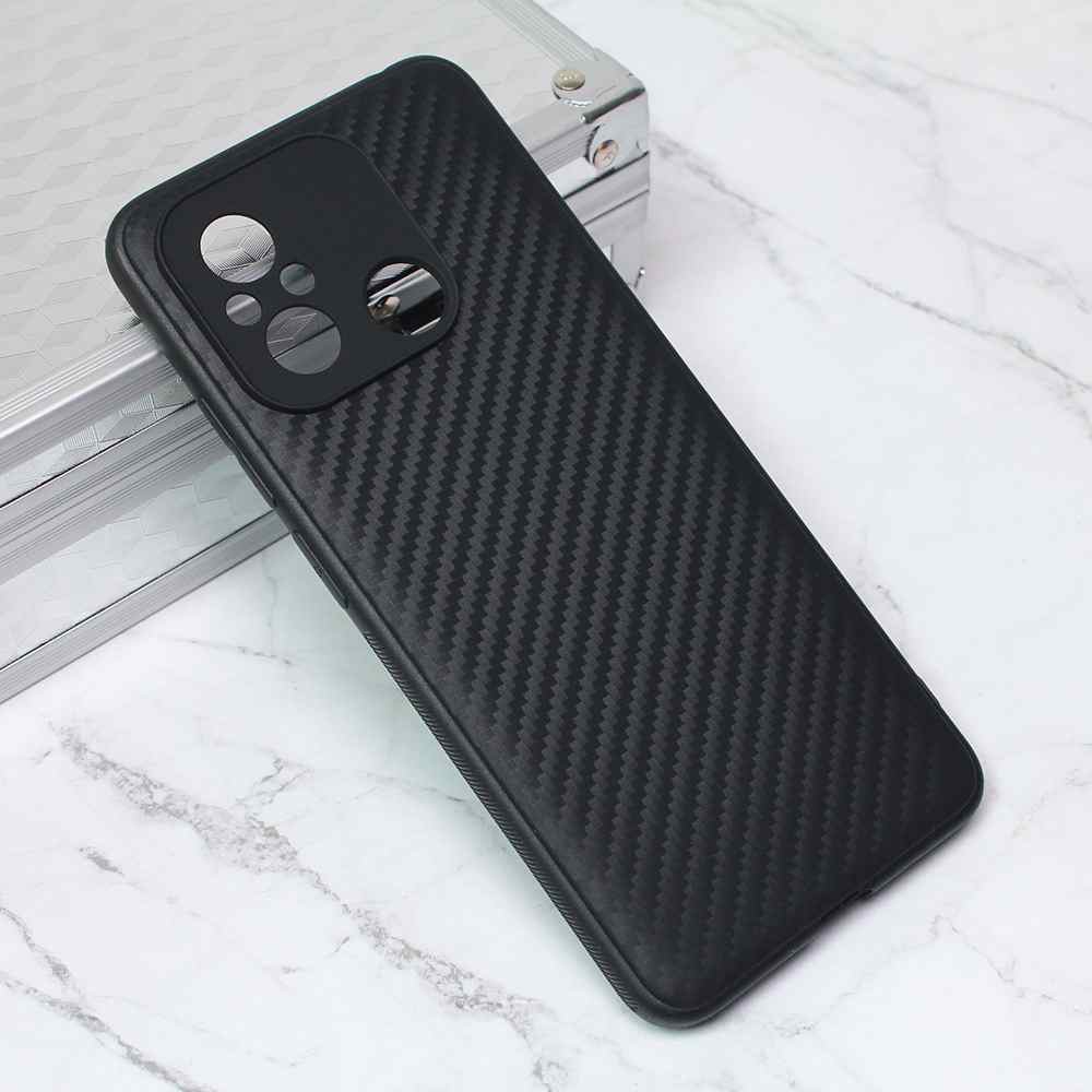 Maska za Xiaomi Redmi 12C Carbon fiber crna