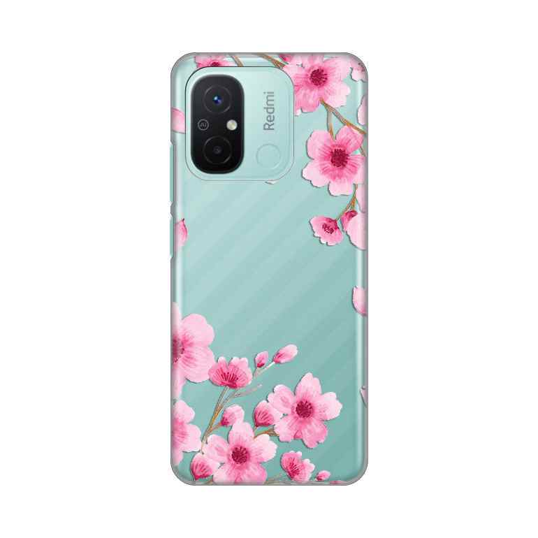 Maska za Xiaomi Redmi 12C silikon Print Rose flowers