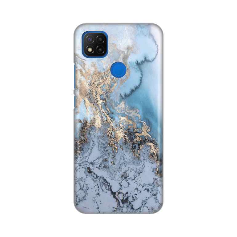 Maska za Xiaomi Redmi 9C/10A silikon Print Blue Gold Marble