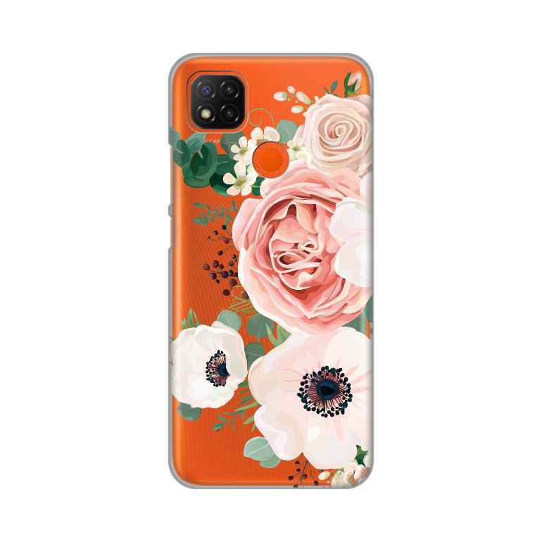 Maska za Xiaomi Redmi 9C/10A silikon Print Luxury Pink Flowers