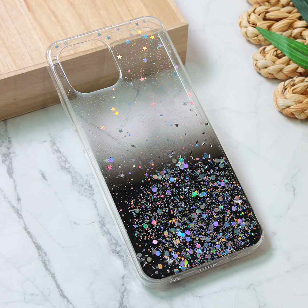 Maska za Xiaomi Redmi A1/A2 silikon Glitter crna