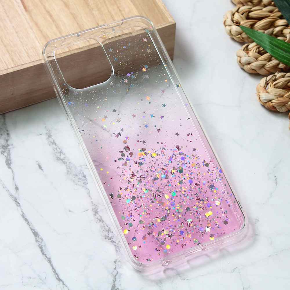 Maska za Xiaomi Redmi A1/A2 silikon Glitter roze