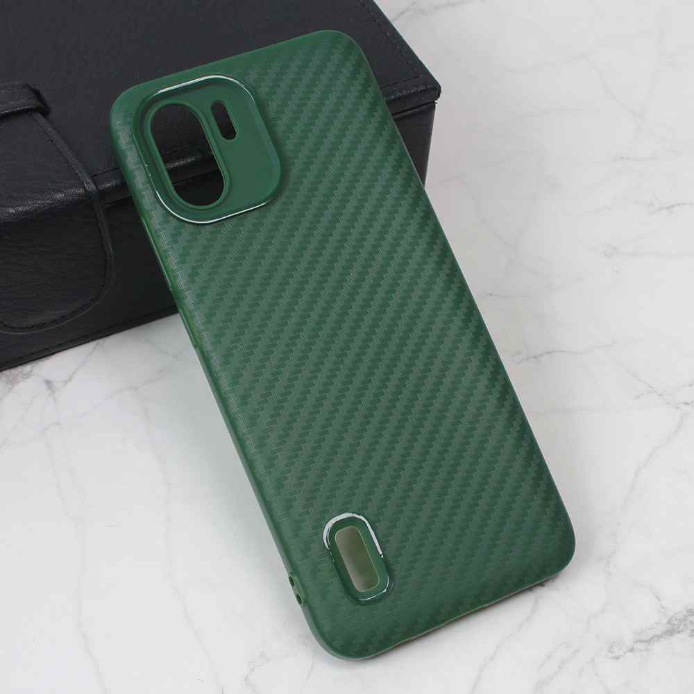 Maska za Xiaomi Redmi A2 Carbon Stripe zelena