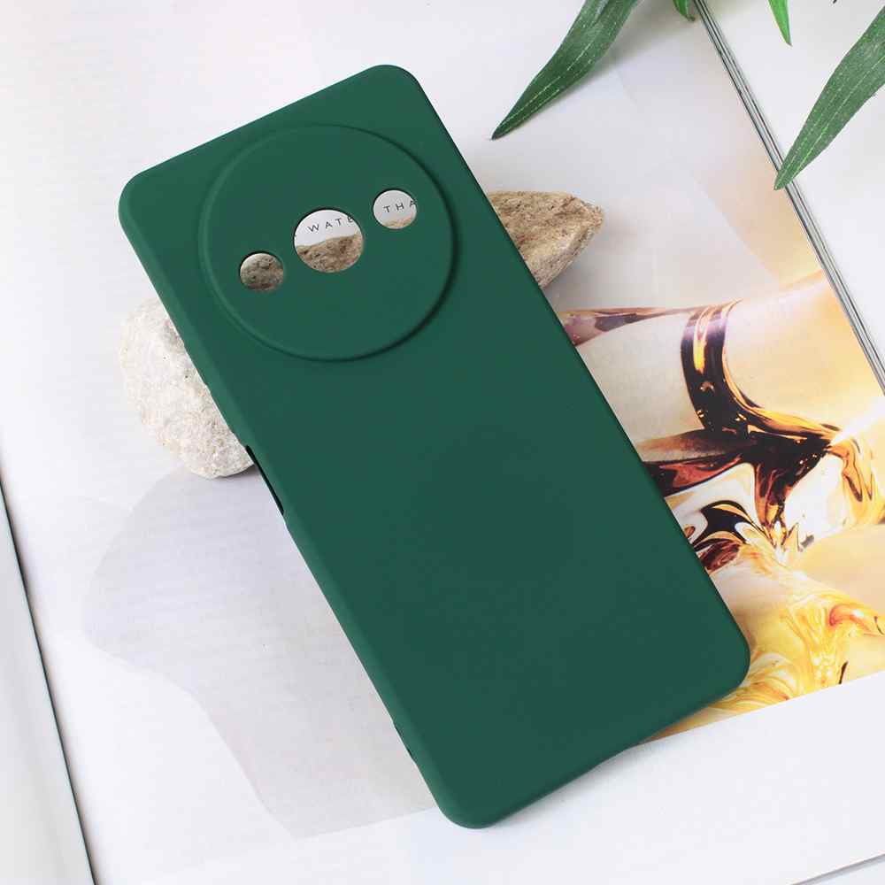 Maska za Xiaomi Redmi A3 Teracell Soft Velvet tamno zelena