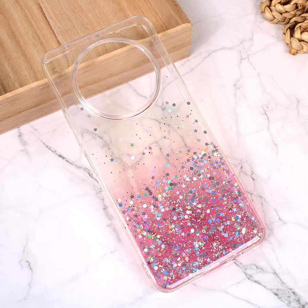 Maska za Xiaomi Redmi A3 silikon Glitter roze