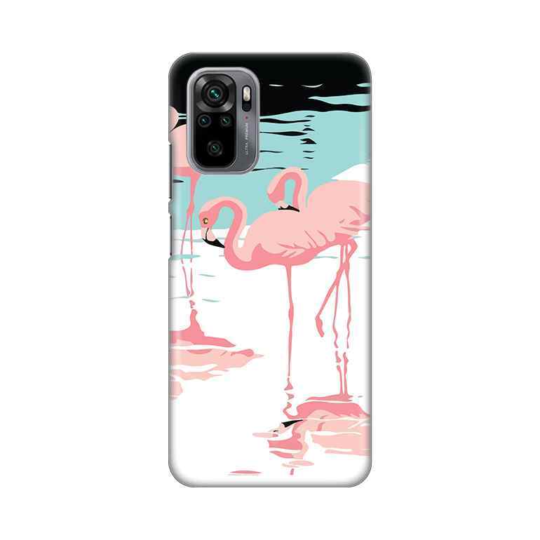 Maska za Xiaomi Redmi Note 10 4G/10s silikon Print Pink Flamingos