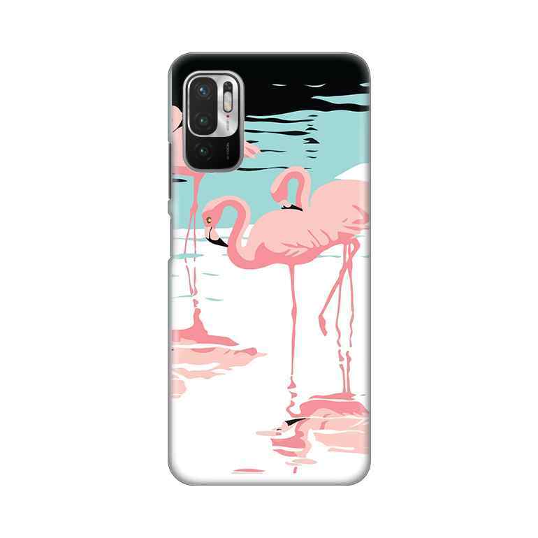 Maska za Xiaomi Redmi Note 10 5G silikon Print Pink Flamingos