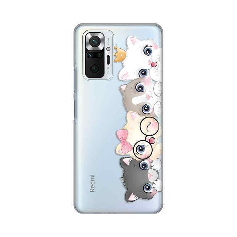 Maska za Xiaomi Redmi Note 10 Pro/10 Pro Max silikon Print Cats