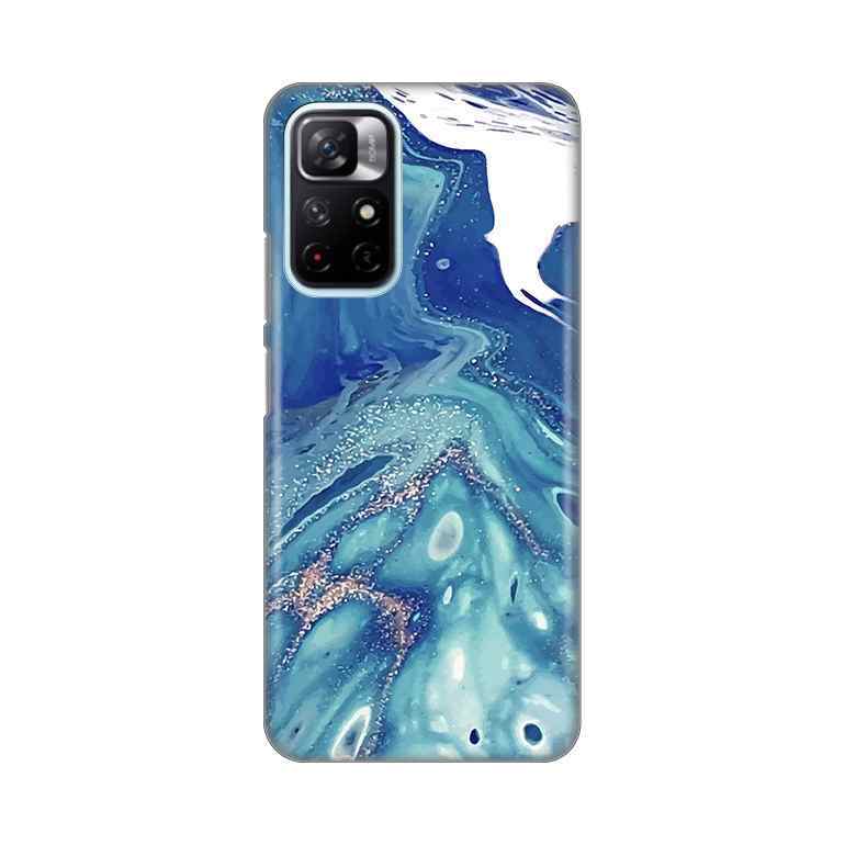 Maska za Xiaomi Redmi Note 11T 5G/Poco M4 Pro 5G silikon Print Blue Marble