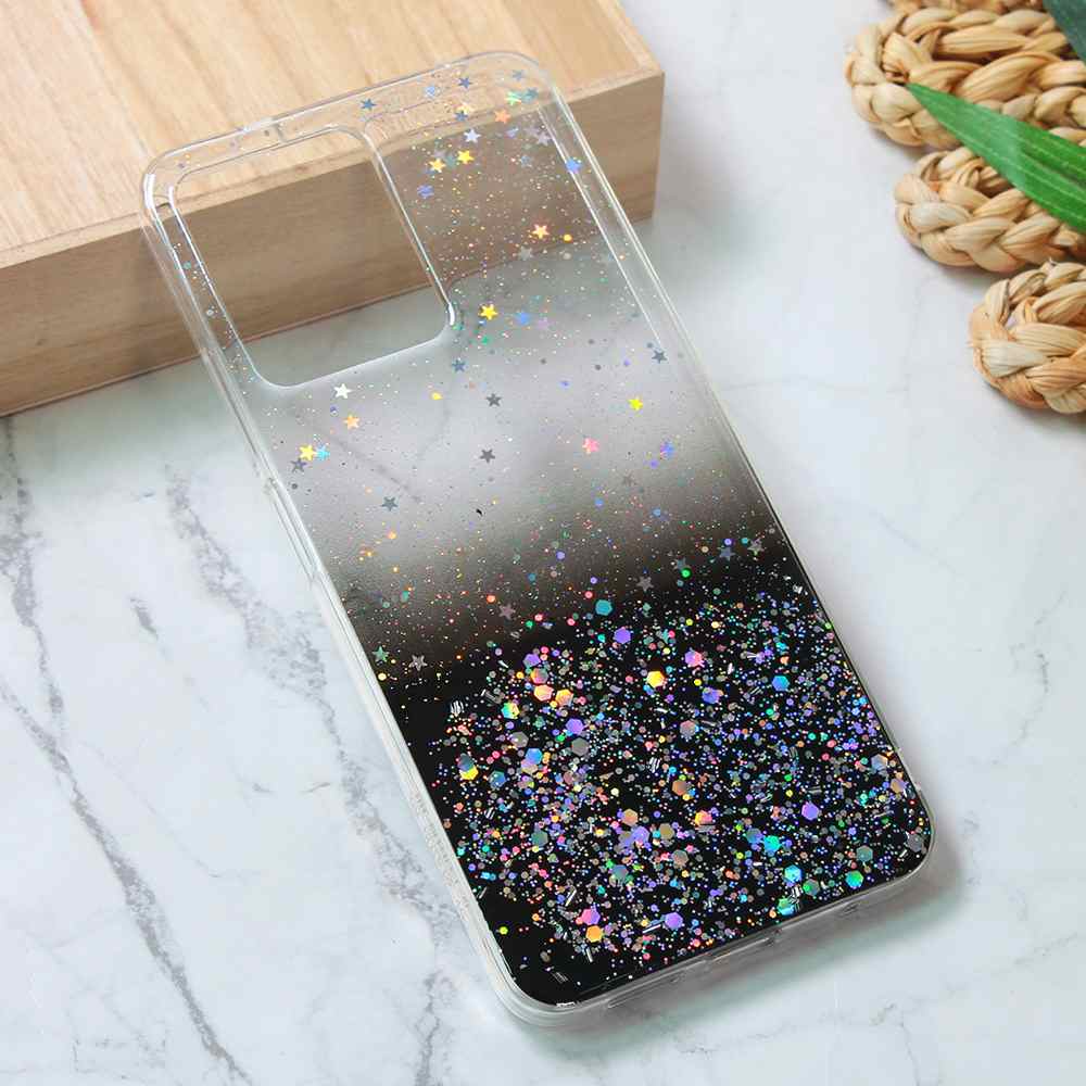 Maska za Xiaomi Redmi Note 12 4G silikon Glitter crna