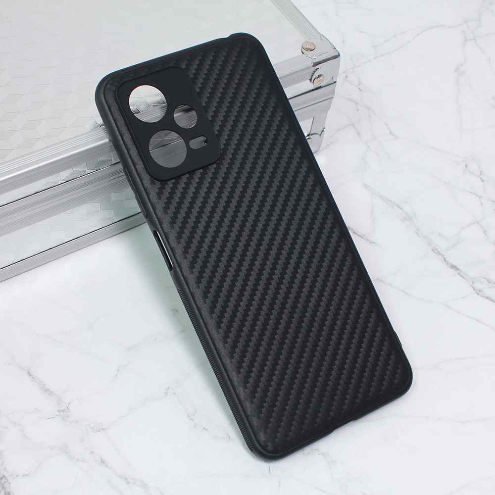 Maska za Xiaomi Redmi Note 12 5G Carbon fiber crna