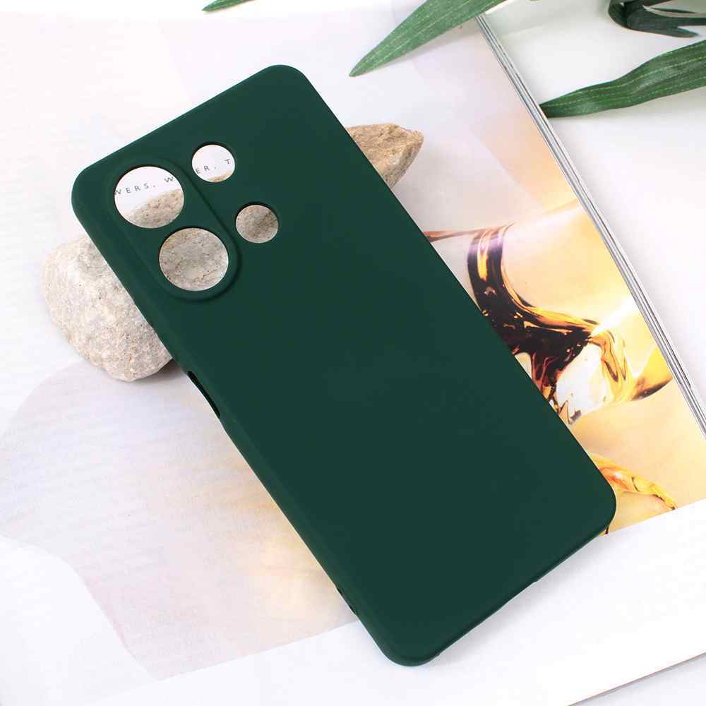 Maska za Xiaomi Redmi Note 13 4G Teracell Soft Velvet tamno zelena