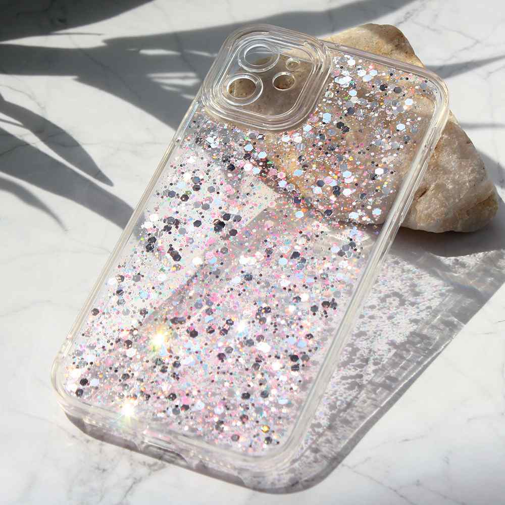 Maska za iPhone 11 Glitter roze