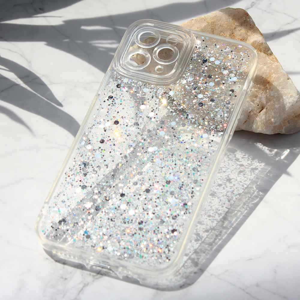 Maska za iPhone 11 Pro Glitter srebrna