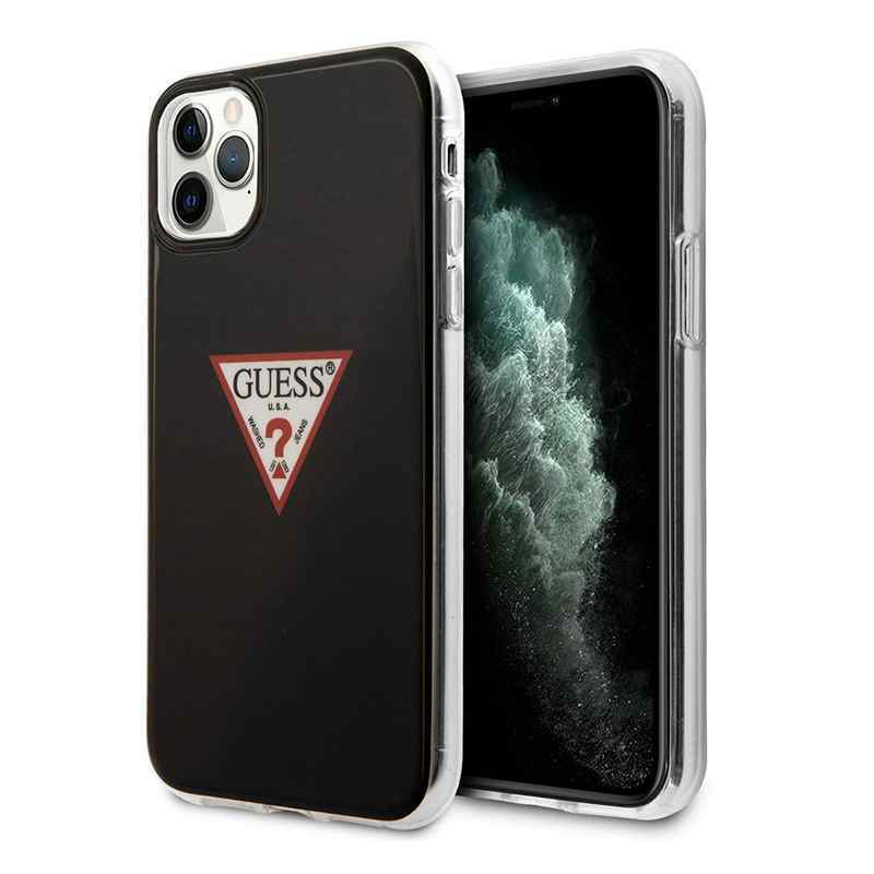 Maska za iPhone 11 Pro Guess Hc PC/TPU Triangle Logo crna