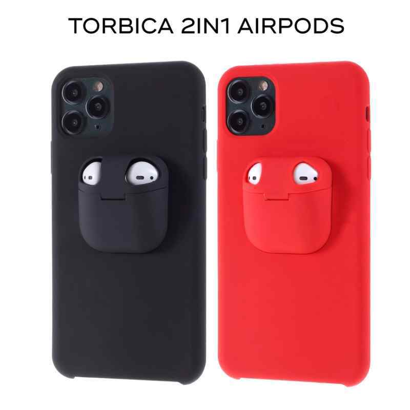 Maska za iPhone 11 Pro Max 2in1 airpods crna