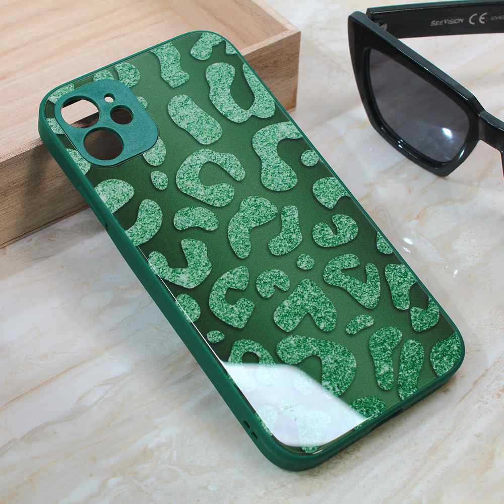 Maska za iPhone 11 Shiny glass zelena