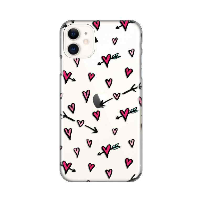 Maska za iPhone 11 silikon Print Heart Pattern