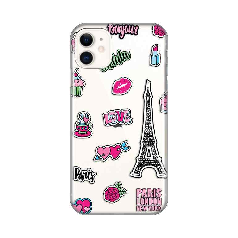 Maska za iPhone 11 silikon Print Love Paris