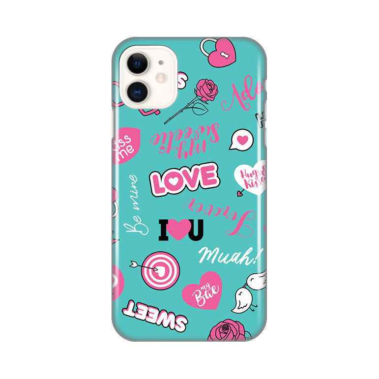 Maska za iPhone 11 silikon Print Love