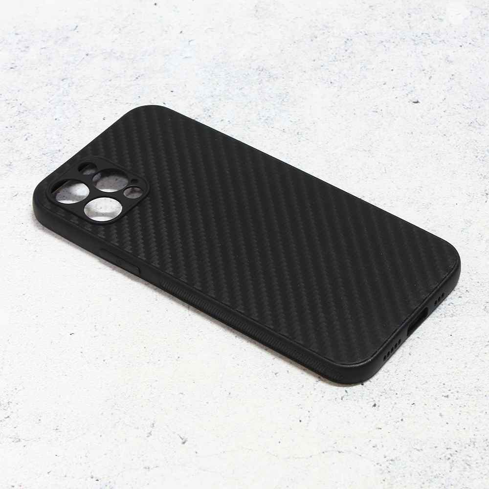 Maska za iPhone 12/12 Pro Carbon fiber crna