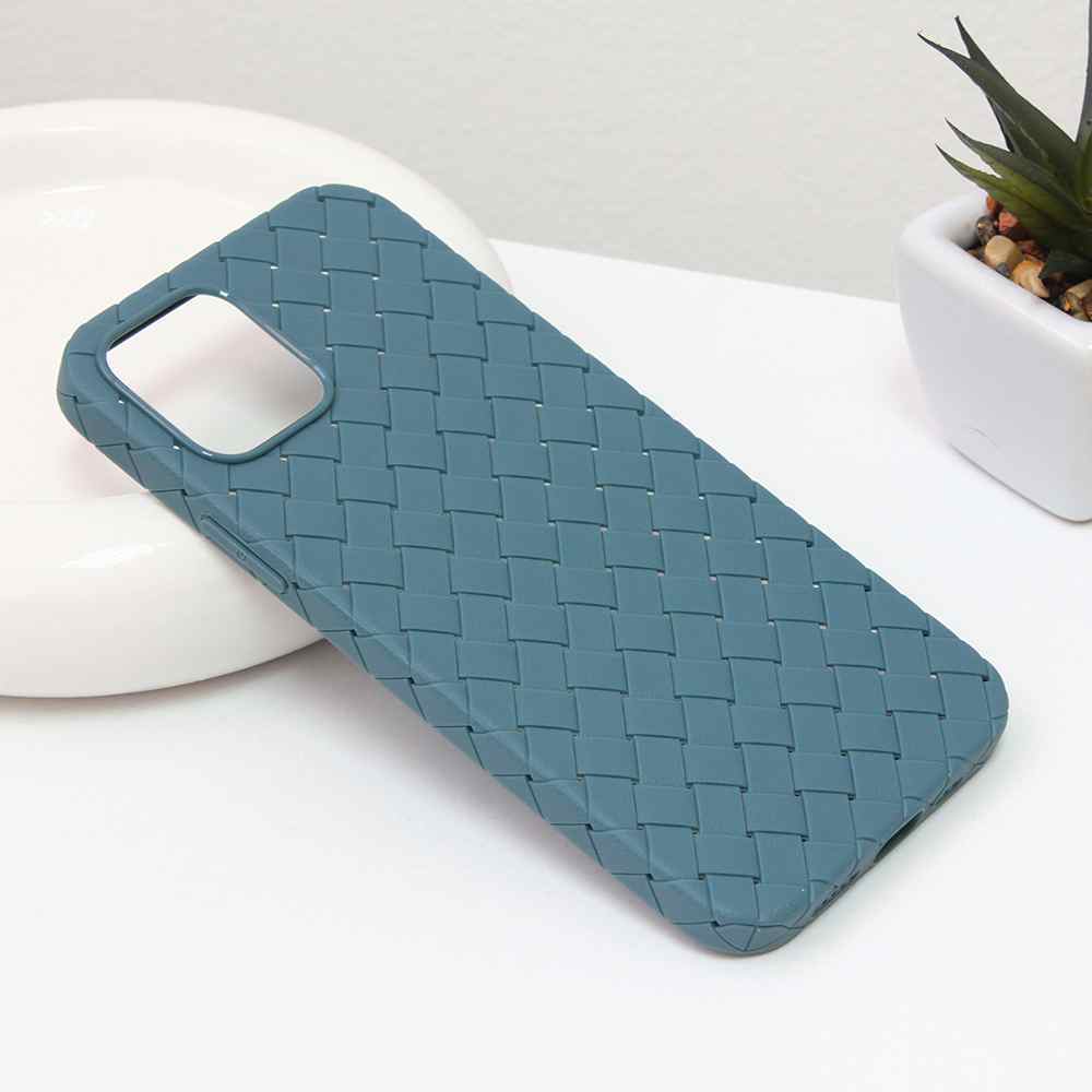 Maska za iPhone 12/12 Pro Weave case svetlo zelena