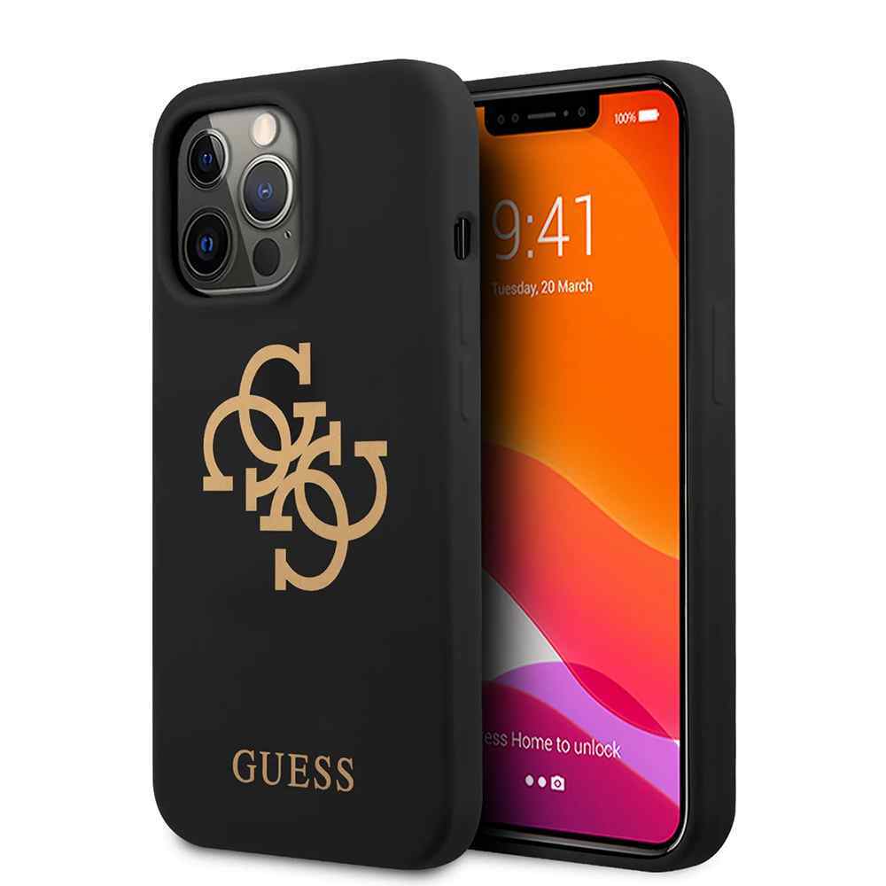 Maska za iPhone 13 Pro Guess Hc Silicone crna