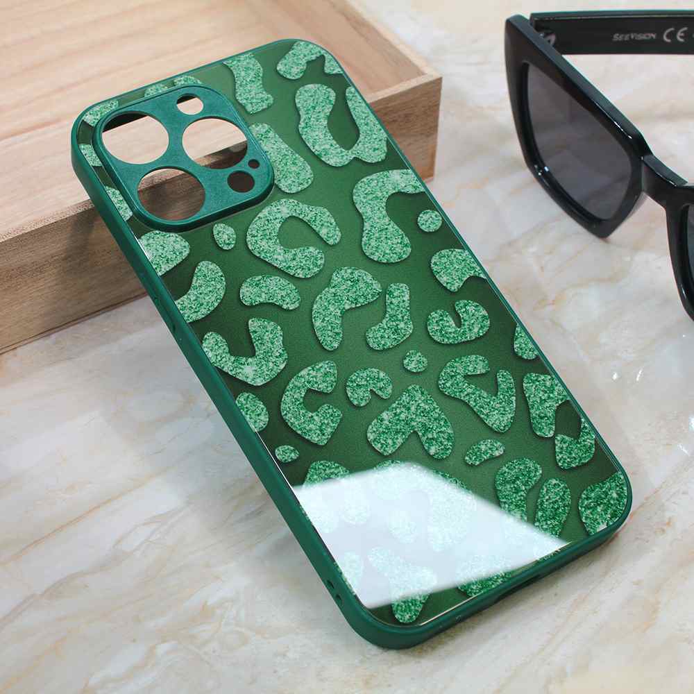 Maska za iPhone 13 Pro Max Shiny glass zelena