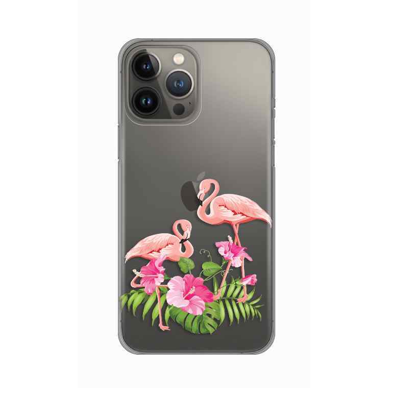 Maska za iPhone 13 Pro Max silikon Print Flamingo