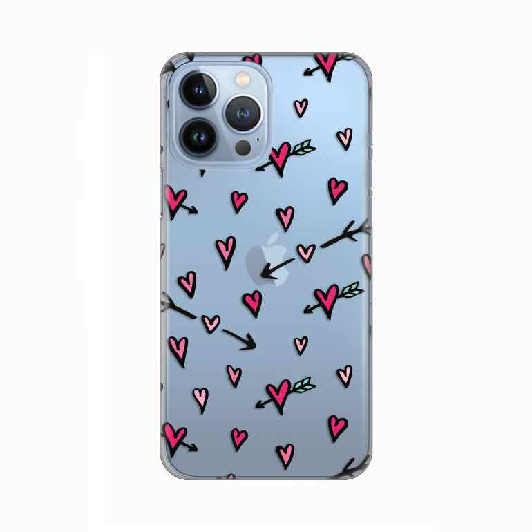 Maska za iPhone 13 Pro Max silikon Print Hearts Pattern