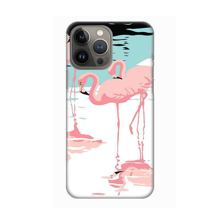 Maska za iPhone 13 Pro Max silikon Print Pink Flamingos