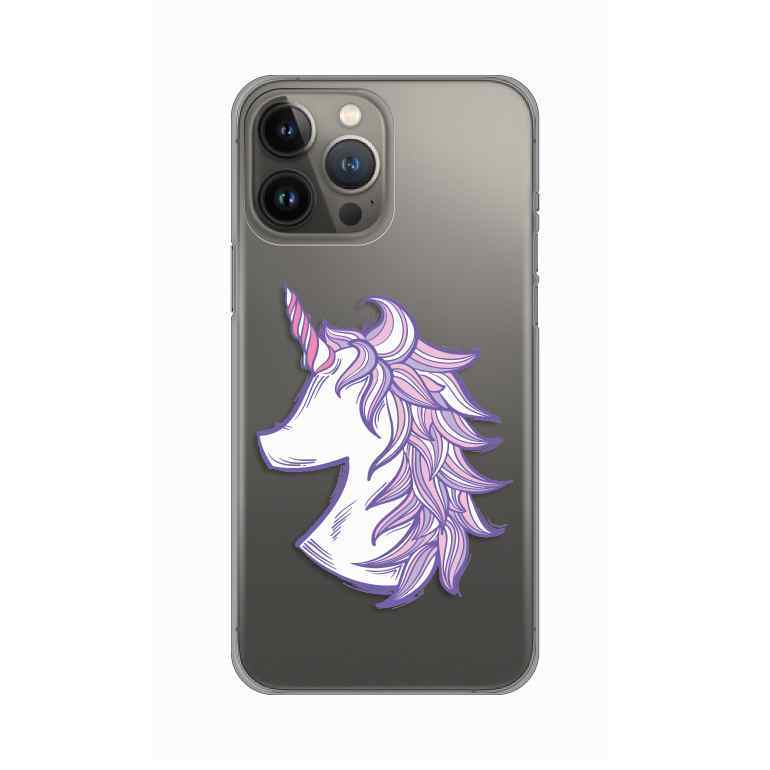 Maska za iPhone 13 Pro Max silikon Print Purple Unicorn