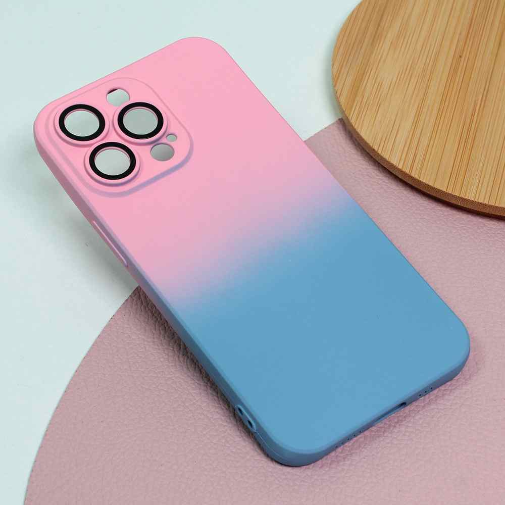 Maska za iPhone 13 Pro Rainbow Spring roze plava