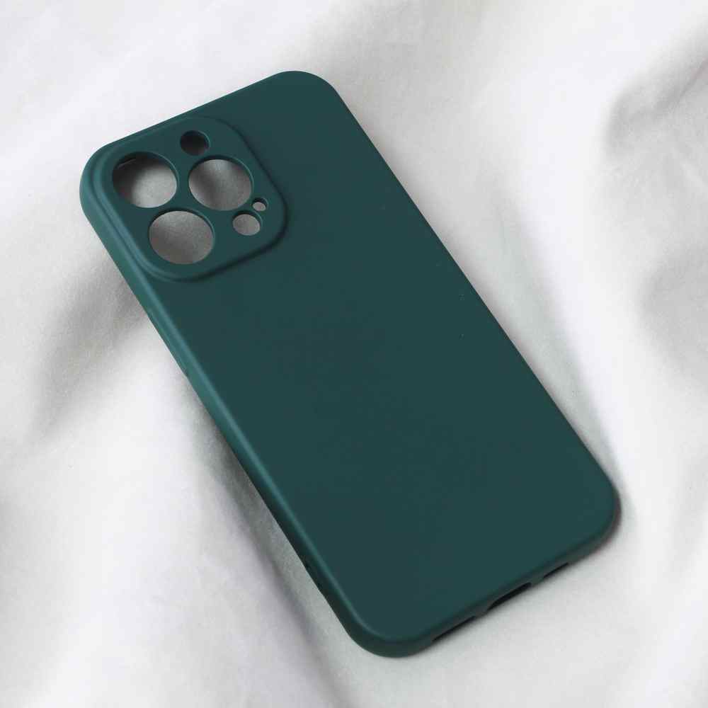 Maska za iPhone 13 Pro Teracell Soft Velvet tamno zelena