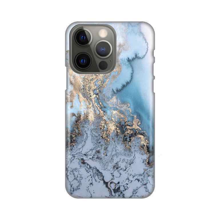 Maska za iPhone 13 Pro silikon Print Blue Gold Marble